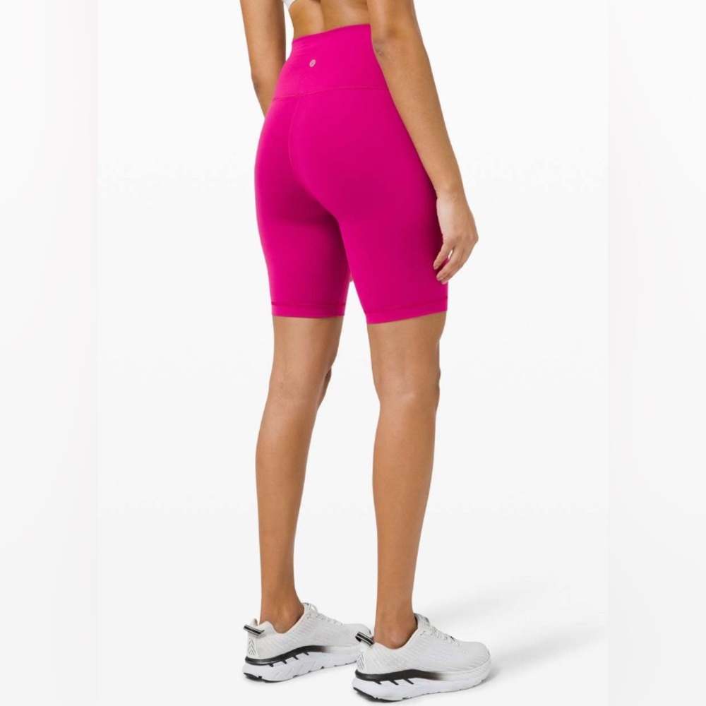 Lululemon Wunder Train High Rise Short 8", color ‘Ripened Raspberry’, Size 12